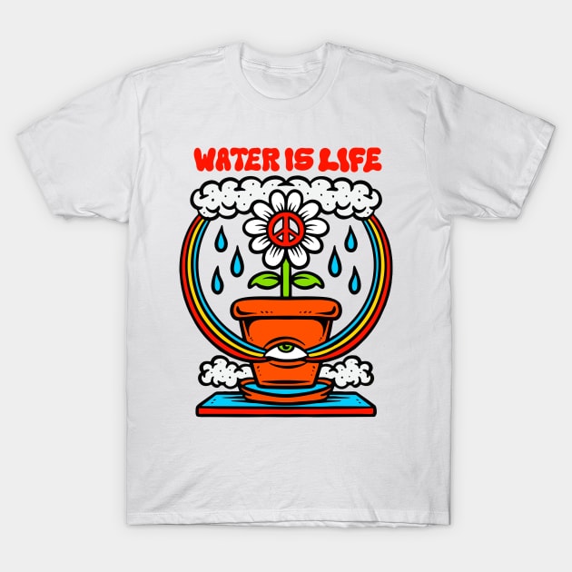 Water Is Life T-Shirt by bougaa.boug.9